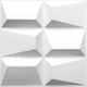 thumbnail image 2 of Panel 3D para pared PANEL DECORATIVO S085 TRAPECIO color blanco mate paquete de 10 piezas, 2 of 4