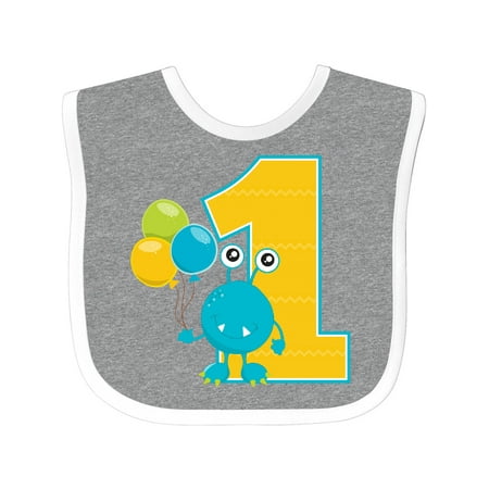 

Inktastic First Birthday Monster Gift Baby Boy or Baby Girl Bib