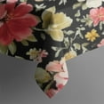 thumbnail image 5 of Pioneer Flower Floral Print Pattern Square Tablecloth,Waterproof Square Table Cover,Wipeable Spillproof Washable Table Cover for Home Kitchen Party Decor 42"X42"(107x107cm), 5 of 6