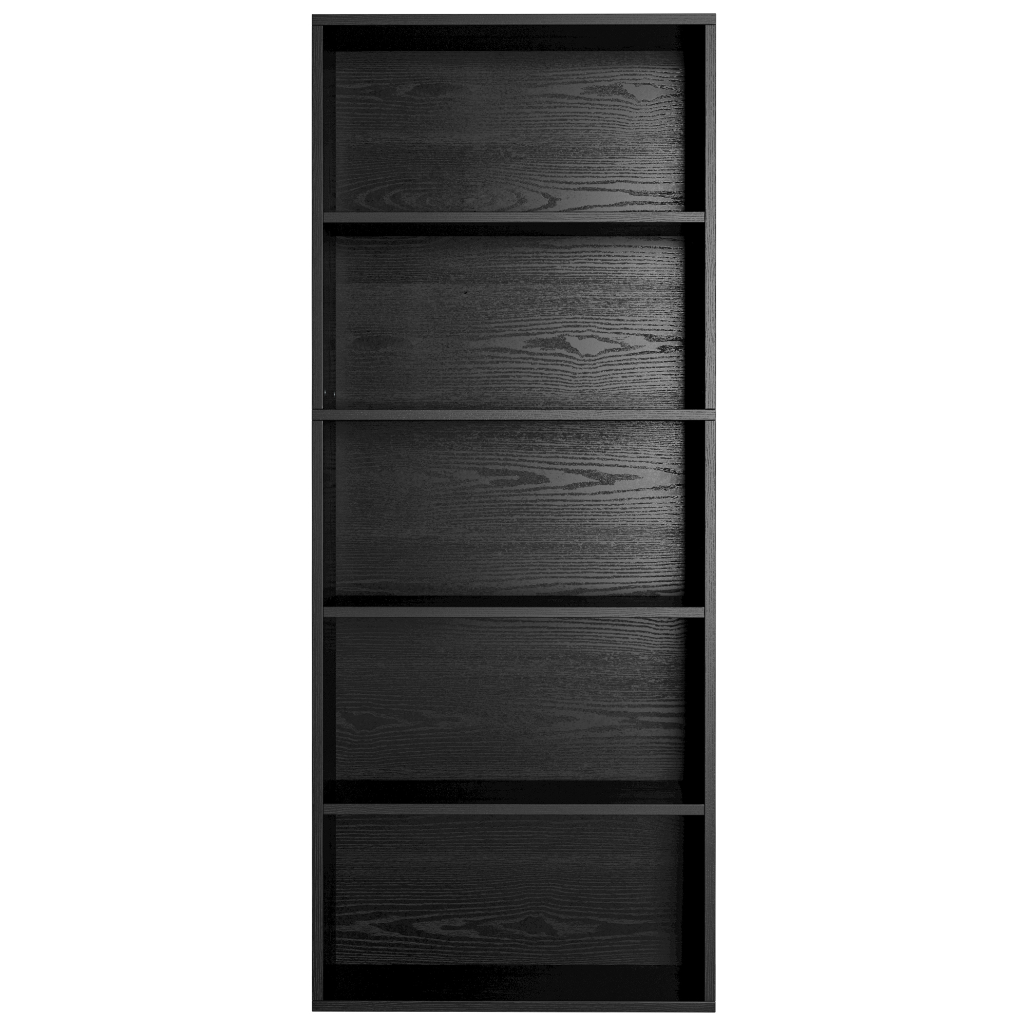 IRONCK 5 Shelf Bookcase, Free Standing Display Storage Bookshelf for Home Office, Black