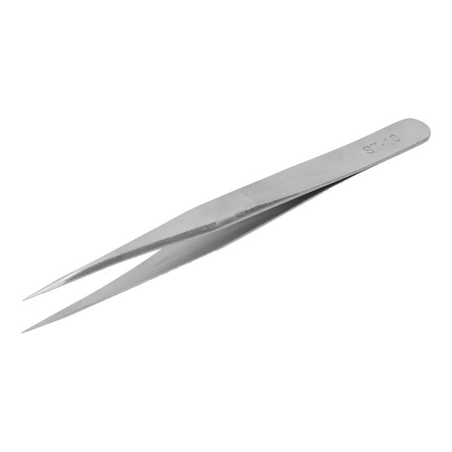 Pince à Cils, Pince Courbée Confortable pour Extension de Cils pour Art des Ongles St-10-Poignée Courte Tête Droite, St-11-Poignée Fine Tête Droite, St-12-Poignée Rugueuse
