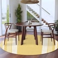 thumbnail image 5 of Vintage Pale Blue Striped Round Rug 7ft Washable Circle Rugs Non Slip Farmhouse Modern Stripes Boho Large Area Rug Indoor Floor Carpet for Bedroom Kitchen Living Room Home Office Dining Room Nursery, 5 of 9