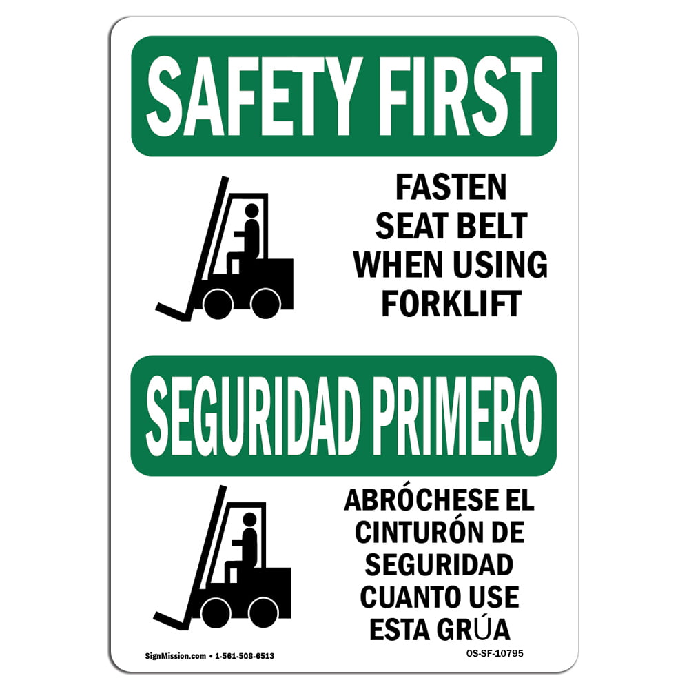 Forklift Safety Decal KIT USA Safety OSHA approved Bring 2 Set on the package 