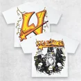 thumbnail image 2 of Camiseta de algodón de calle alta con estampado gráfico gótico de grafiti abstracto, camiseta holgada de gran tamaño para pareja punk Harajuku Y2K, nuevo estilo, 2 of 5