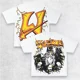 thumbnail image 2 of Camiseta de algodón de calle alta con estampado gráfico gótico de grafiti abstracto, camiseta holgada de gran tamaño para pareja punk Harajuku Y2K, nuevo estilo, 2 of 5