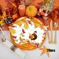 thumbnail image 3 of Nkmbld 10Pcs Thanksgiving Tableware Set Party Supplies, 10Pcs Disposable Cutlery Set with Paper Plates, Napkins, Cup, Tablecloth for Thanksgiving Harvest Party Decorations, 3 of 8