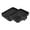 Black, variant on 2Pcs Silicone Soap Dishes With Drain Spout Wave Groove Drainage Soap Holder Non Slip Soap Tray For Bathroom Shower Kitchen Sink(Grey-12Cm)