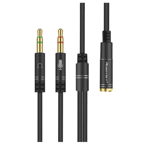 Headphone Splitter, 3.5mm Audio Stereo Y Splitter Extension Cable Male