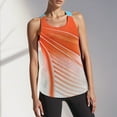 thumbnail image 2 of Women Summer Tops Women's Workout Tank Tops Gym Camisoles Fitness Running Yoga Sleeveless Shirt Breathable Wicking Comfortable Stretchy Activewear For Women Camisole for Bra Concert Summer Orange S, 2 of 5