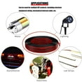 thumbnail image 6 of 16 Gauge Wire (16 AWG) - 32 Foot 2 Pins Tinned Pure Copper Electrical Wire, 2468 80 300V Hookup Red Black Copper Stranded Auto 2 Cord Flexible Extension Cable for LED Ribbon Lamp Light, 6 of 7
