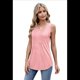 thumbnail image 2 of Camisetas Sin Mangas Holgadas para Mujer, Color Rosa, Talla L, 2 of 10