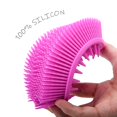 thumbnail image 3 of 2Pack Silicone Body Scrubber and Hair Shampoo Brush, 2 in 1 Bath and Shampoo Brush, Scalp Back Massager,Exfoliating Silicone Loofah Shower Kit for Wet and Dry Use (Pink and Blue), 3 of 5