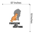 thumbnail image 4 of Home Wall Decal - Perspective is Everything - Cute Quote Design Cute Cat with Lion Shadow Perspective - Proudly Hand Made Decal - Size: 7 In(W) x 10 In(H), 4 of 5