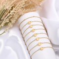 thumbnail image 4 of 𝙂𝙤𝙡𝙙 𝘽𝙧𝙖𝙘𝙚𝙡𝙚𝙩𝙨 𝙛𝙤𝙧 𝙒𝙤𝙢𝙚𝙣 Dainty 𝗚𝗼𝗹𝗱 𝗜𝗻𝗶𝘁𝗶𝗮𝗹 𝗕𝗿𝗮𝗰𝗲𝗹𝗲𝘁 Layered Beaded Letter Bracelet Personalized 26 Alphabet Disc Charm Bracelet For Girls 𝗕𝗶𝗿𝘁𝗵[J4058], 4 of 5