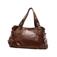 thumbnail image 4 of Bolso de hombro para mujer, de gran capacidad, versátil, para ir de compras o vacaciones. Marrón, 4 of 7