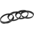 thumbnail image 1 of czcpp-4pcs Plastic 72.6mm to 67.1mm Car Hub Centric Rings Wheel Bore Center Spacer Black, 1 of 4