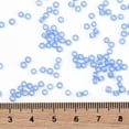 thumbnail image 4 of 10gs 10gs TOHO Round Seed Beads Japanese Seed Beads (168F) Transparent AB Frost Light Sapphire 8/0 3mm Hole: 1mm about 222pcs/10g, 4 of 5