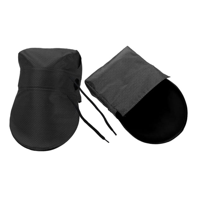 koolsoo 2 Pieces Summer Motorcycle Handlebar Muffs Breathable Bike Handlebar Mittens Solid Black