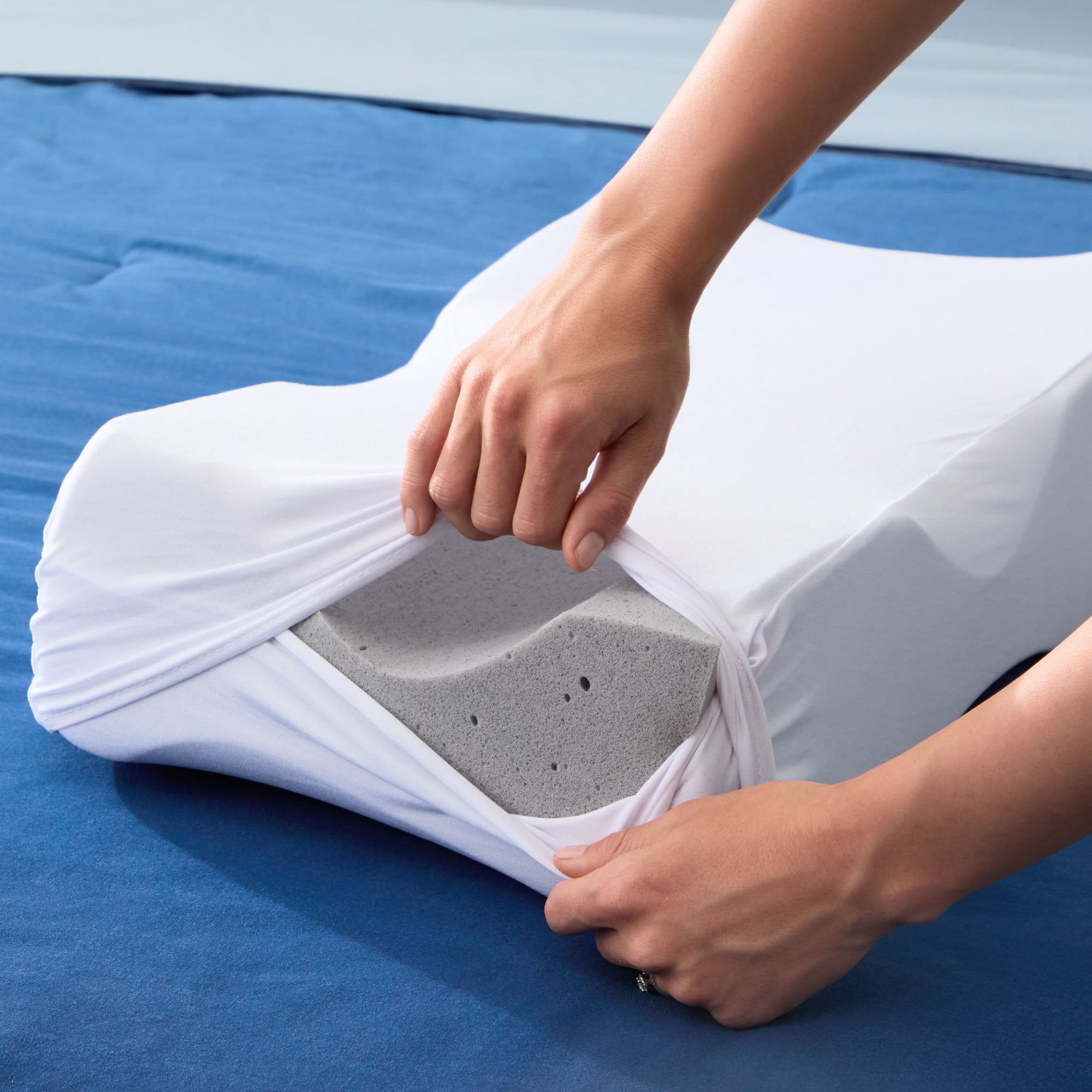 Pillow Cube Knee Cube Medium Aeropluff Foam TemperatureRegu