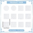 thumbnail image 3 of 12Pcs 5.5 * 5.5inch Plastic Sashiko Stencils Drawing Stencils Embroidery Patterns 12 Different Japanese Style Patterns Embroidery Templates for Hand Quilting, 3 of 7