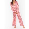 thumbnail image 3 of SUNSIOM Ensemble de Pyjama de Noël pour Femmes, Chemise à Manches Longues Rayée avec Pantalon Vêtements de Nuit Vêtements de Détente, 3 of 7