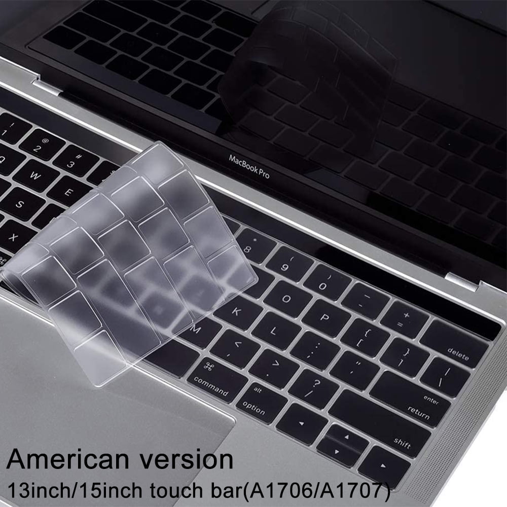 MOSISO Premium Soft TPU Ultra Thin Transparent Keyboard Cover Protector Compatible MacBook Pro 13 Inch 2017 & 2016 Release A1708 No Touch Bar & New MacBook 12 Inch A1534 Protective Skin Clear 