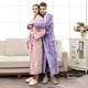 thumbnail image 1 of Camisón de pareja de terciopelo de visón de gran tamaño alargado y grueso de otoño e invierno, bata de baño de franela de color con costuras para hombres y mujeres, 1 of 5