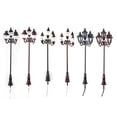 thumbnail image 4 of Mini Streetlamp Photography Backdrops Props Doll Size Garden Light Decor Art Lines Battery Operated Five-headed Landscape Lights Model 2, 4 of 6