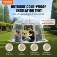 thumbnail image 2 of Sports Tent Instant Pop-Up Tent Shelter Weather Proof 4-8 People Clear, 2 of 5