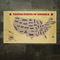 thumbnail image 2 of The United States Of America USA World Scratch off Map Posters Set HomeSchool Supplies Decor Wall Art, 2 of 6