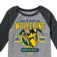 thumbnail image 3 of Marvel Wolverine - Collegiate Scratch - Toddler and Youth Raglan, 3 of 4