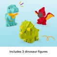 thumbnail image 5 of Fisher-Price Little People Friendly Dinosaur Figure Pack Toddler Toy, 4 Pieces for Pretend Play, 5 of 7