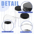 thumbnail image 3 of Set de tarros de vidrio Glarks de 240 ml (8 oz) con tapas para cremas y pomadas, 3 of 7