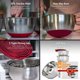 thumbnail image 2 of Set de bowls para mezclar de acero inoxidable Priority Chef con tapas, 2 of 7