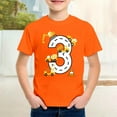 thumbnail image 2 of Short Sleeve Shirts for Boys Short Sleeve Shirt Everyday Cartoon Car Truck Excavator Shirt T Shirt Tops Toddler To Little Kid 12-13 Years Orange, 2 of 4