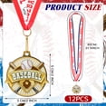 thumbnail image 2 of Medallas deportivas Ecation Baseball, doradas, 5 x 5 cm, paquete de 12, 2 of 6