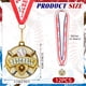 thumbnail image 2 of Medallas deportivas Ecation Baseball, doradas, 5 x 5 cm, paquete de 12, 2 of 6