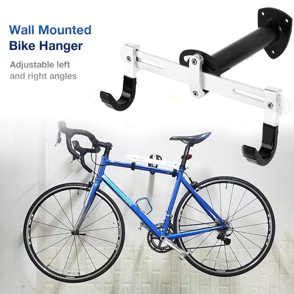 Bicycle cycle adjustable angle  wall mounted parking stand rack rail storage 