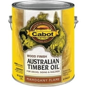 Cabot 81007 1 Gallon- Mahogany Flame Australian Timber Oil Wood Finish- Reduced Water