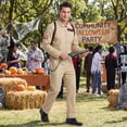 thumbnail image 6 of Alaiyaky Ghost Hunter Costume for Adult, Jumpsuit and Inflatable Backpack, Beige, Perfect for Halloween, Groups, and 80s Theme Fancy Dress Events Proton Pack, 6 of 7