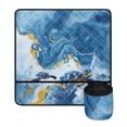 thumbnail image 2 of HELLHERO Sewing Machine Pad Removable Storage Bag Foldable Polyester Fabric Storage Storage Bag, Turtle Marble Texture Design, 2 of 5