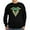 Black, variant on CafePress - Power Rangers Green Rang - Classic Crew Neck Sweatshirt