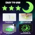 thumbnail image 5 of Lockways Glow in The Dark Stars for Glowing Space and Moon Decals Universe Stickers Wall Decor Perfect for Bedroom Living Room, 5 of 9