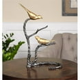 thumbnail image 2 of Maklaine Birds On A Limb Coastal Metal Sculpture in Gold Finish, 2 of 4