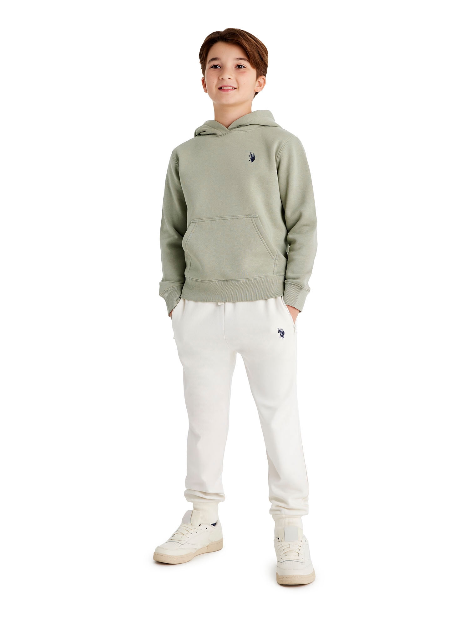 U.S. Polo Assn. Boys Fleece Pullover Hoodie, Sizes 4-18
