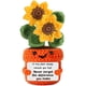 thumbnail image 1 of Figura de juguete LuoHere de ganchillo con forma de girasol, 13 x 7 x 7 cm, hecha a mano, 1 of 7