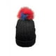 thumbnail image 2 of Gorro Mitchie's Tie Dye Knit con Pompón de Zorro Real, 2 of 3
