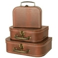 thumbnail image 2 of Wald Imports  Brown Suitcases (Set of 3) - Brown, 2 of 4