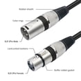 thumbnail image 4 of Divisor de cable xlr, un sonido hifi hifi hifi sen distorsión de 19,7 pulgadas divisor xlr equilibrio para micrófono para altavoz, 4 of 7