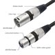 thumbnail image 4 of Divisor de cable xlr y, divisor de cable xlr sin distorsión de 3 pinos macho a doBle hifi femenino para amplificador para micrófono, 4 of 7